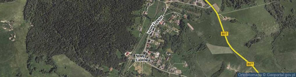 Zdjęcie satelitarne Nowy Łupków ul.